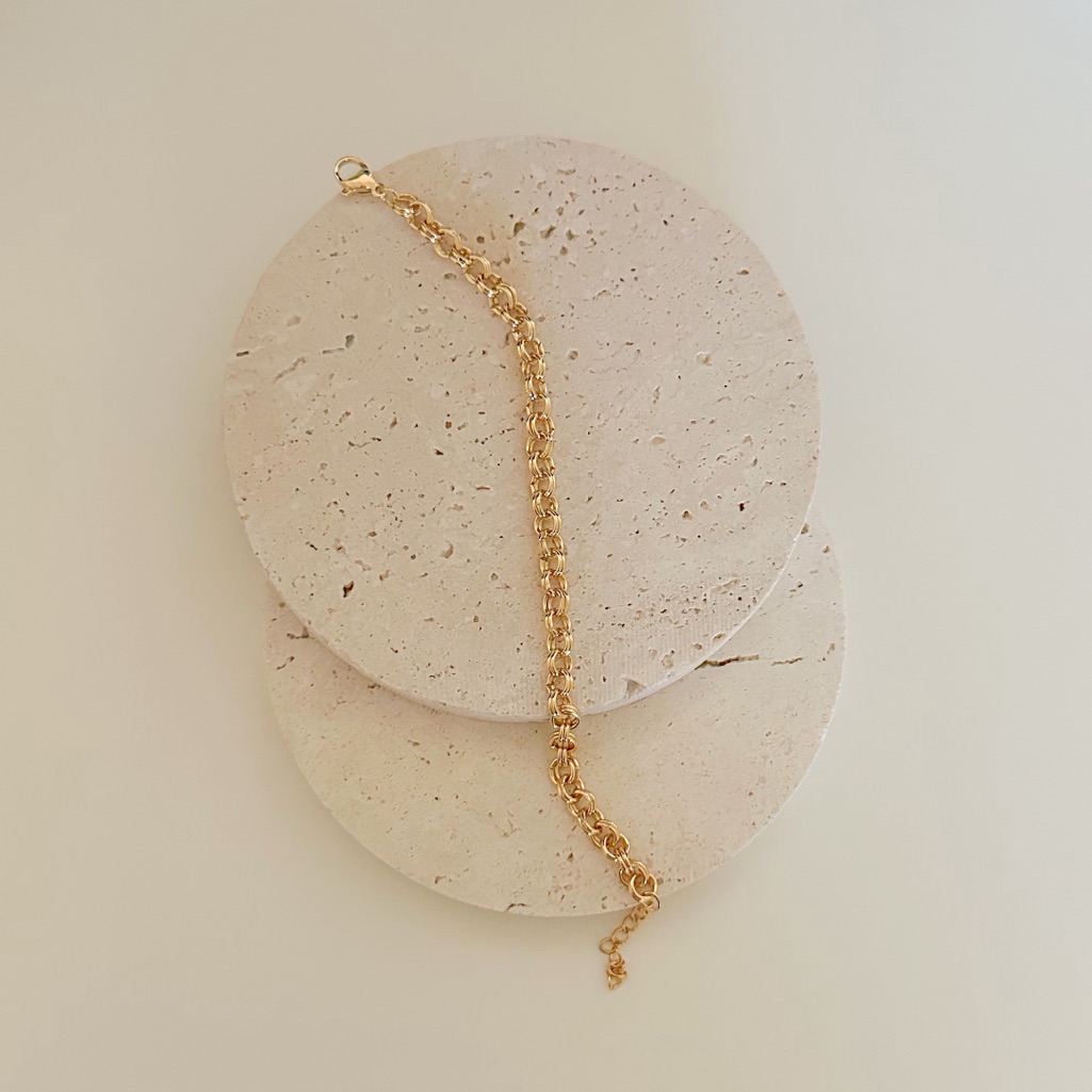18k Gold Plated Link Chain Bracelet